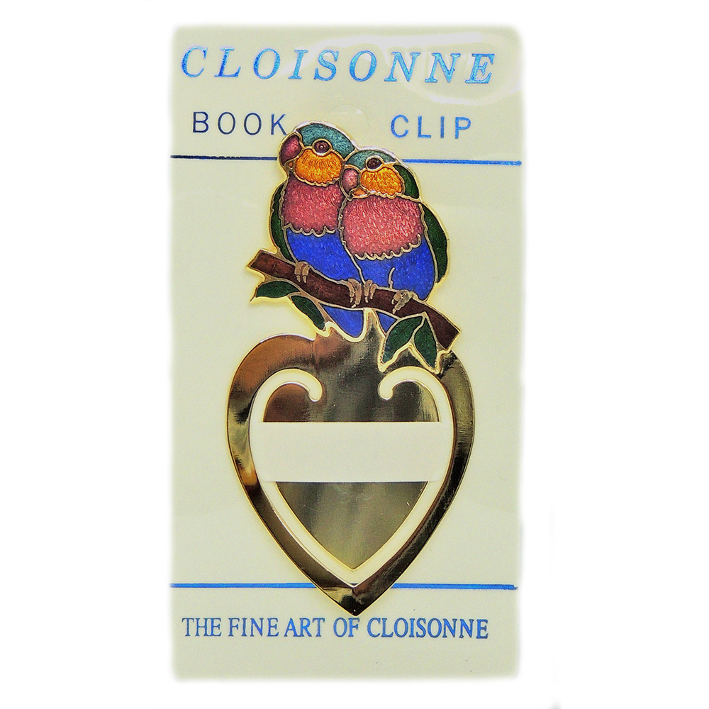 Enamel bookmark | custom enamel bookmark | cloisonne heart shaped bookmark