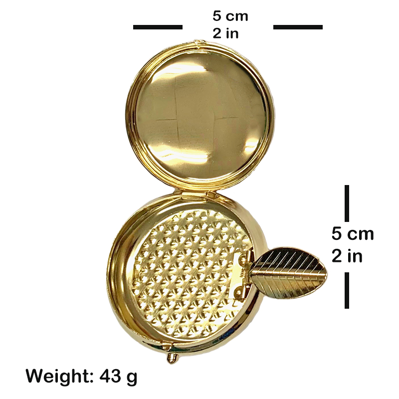 Custom ashtray | pocket ashtray | Cloisonne round shaped portable ashtray