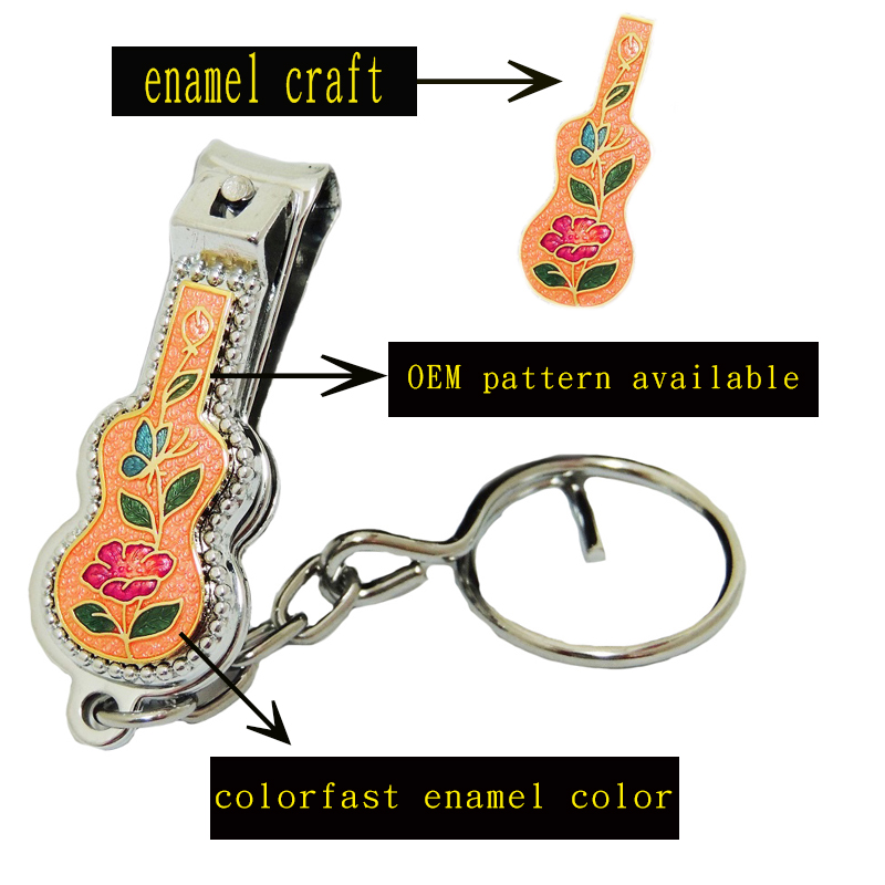 guitar keychain vintage keychain Guitar nail clipper keychain vintage collectibles keychain collection,