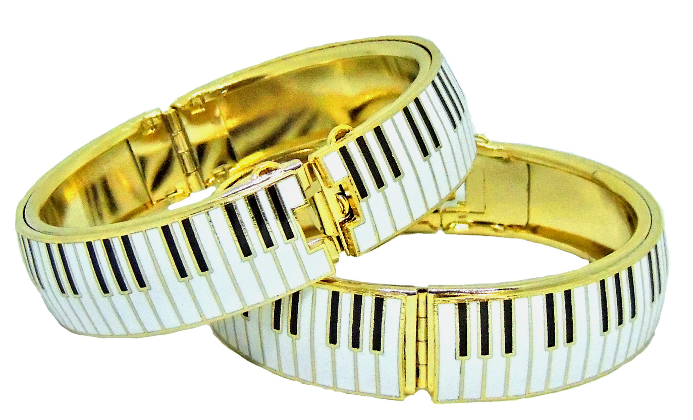 copper bracelet-enamel braclet-cloisonne bracelet-piano 3