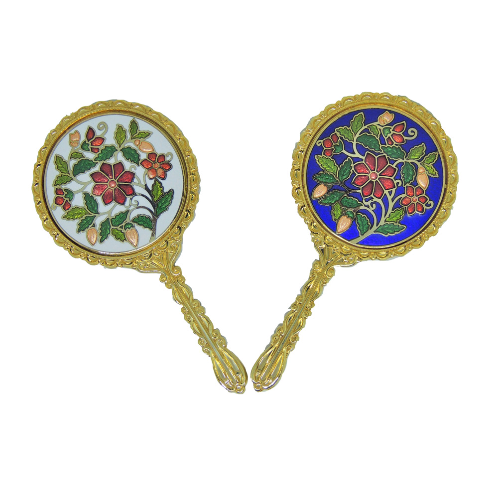 makeup mirror-pocket mirror-cloisonne hand held mirror