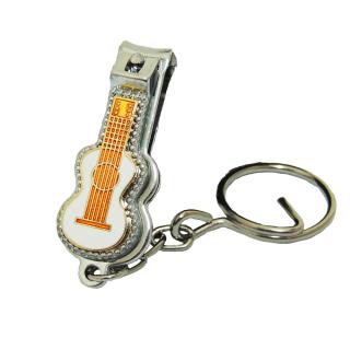  Nail Clipper Key Chain | Cloisonne Guitar Shaped Nail Clipper Keychain