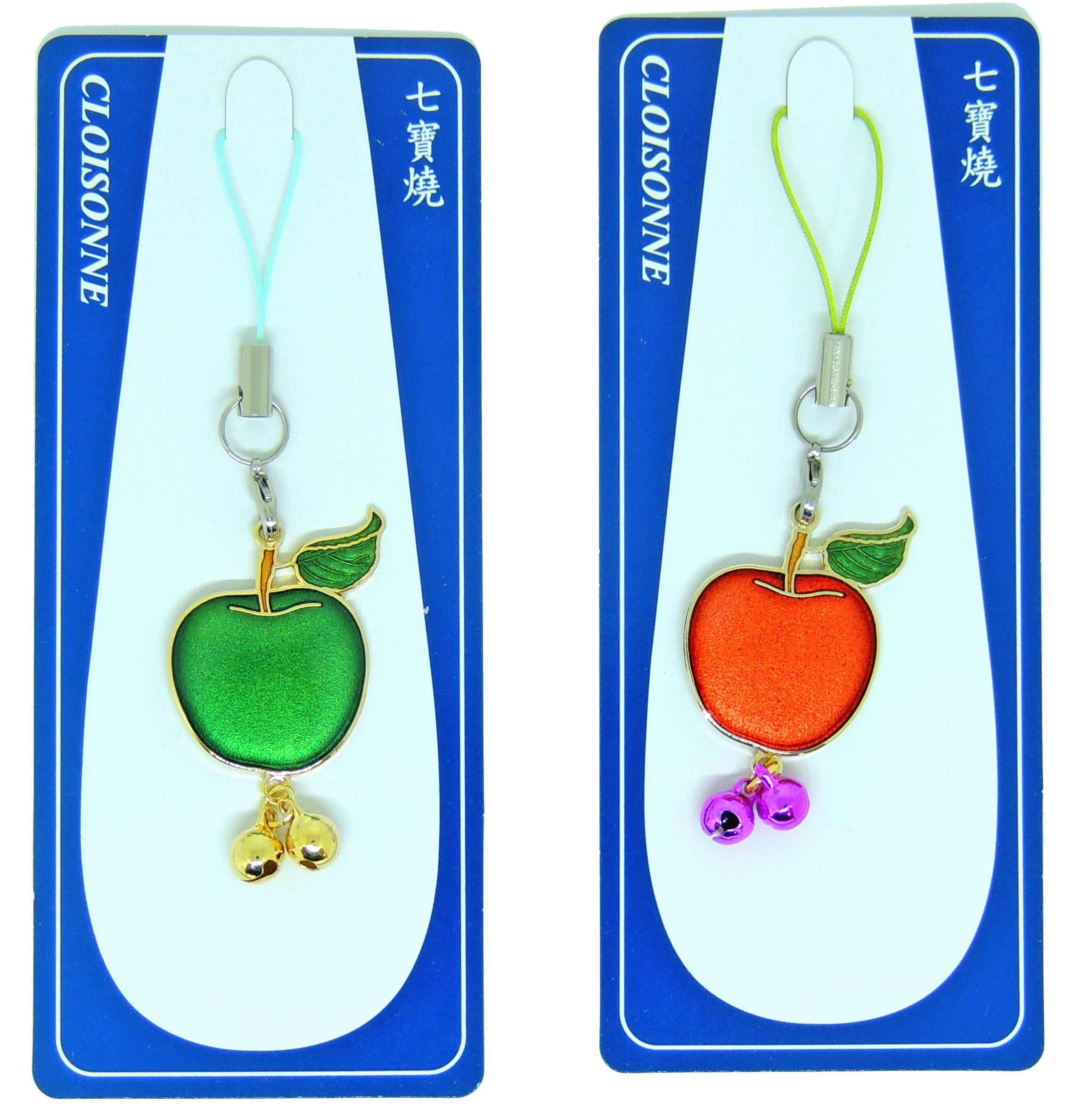 hard enamel charm-hard enamel pins-cloisonne apple charms