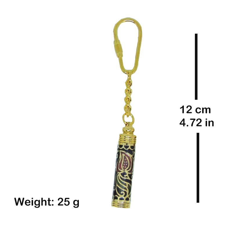 cloisonne perfume bottle key chain