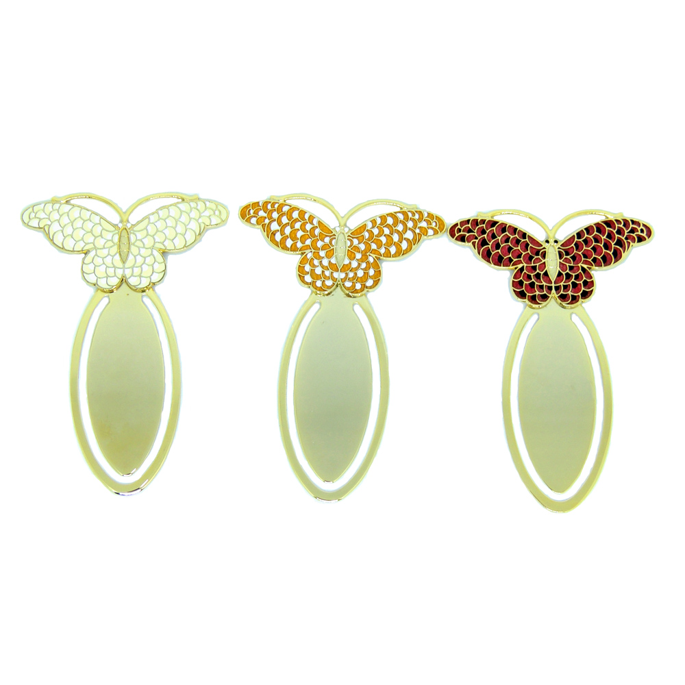 metal bookmark-enamel bookmark-cloisonne bookmark oval