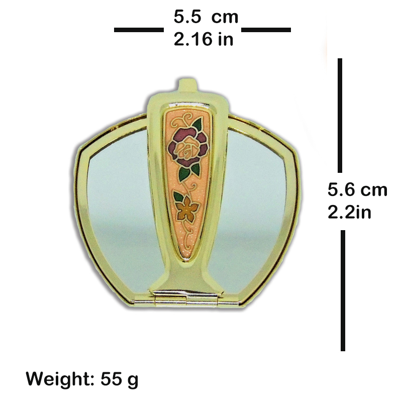 makeup mirror | pocket mirror | cloisonne fold-able hand held mirror