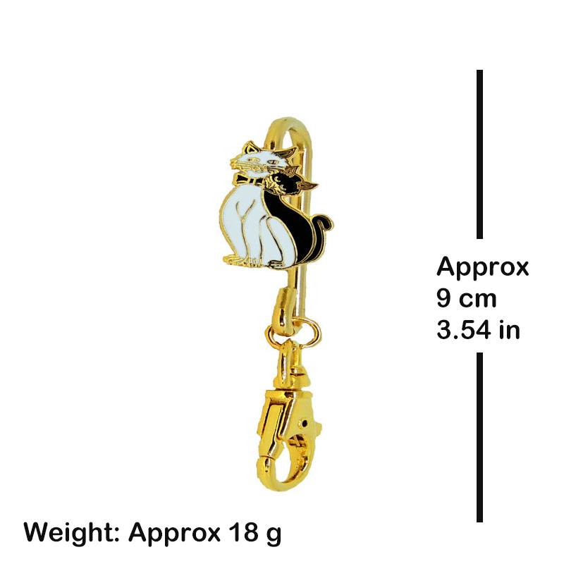 cloisonne hook style key chain short